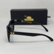 Load image into Gallery viewer, Sunglasses (Harpoon) - Bear Flag Fish Co. Side view of Unisex, Polarized Sunglasses. Relaxed fit and stylish. Gold Harpoon logo on side of sunglasses with a Gold Bear Flag logo on box and carrying case.