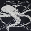 Load image into Gallery viewer, Bear Flag Octopus Bandana 21in x 21in with a Octopus and Bear Flag Logo on it.