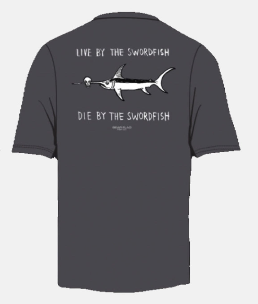 Live/Die by the Swordfish SS Tee - Bear Flag Fish Co.