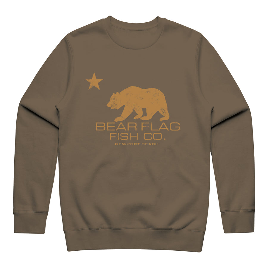 Bear Flag Crewneck Sweatshirt - Bear Flag Fish Co.