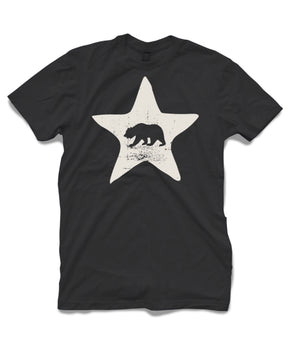 Bear Flag Star Tee BLK - Bear Flag Fish Co.