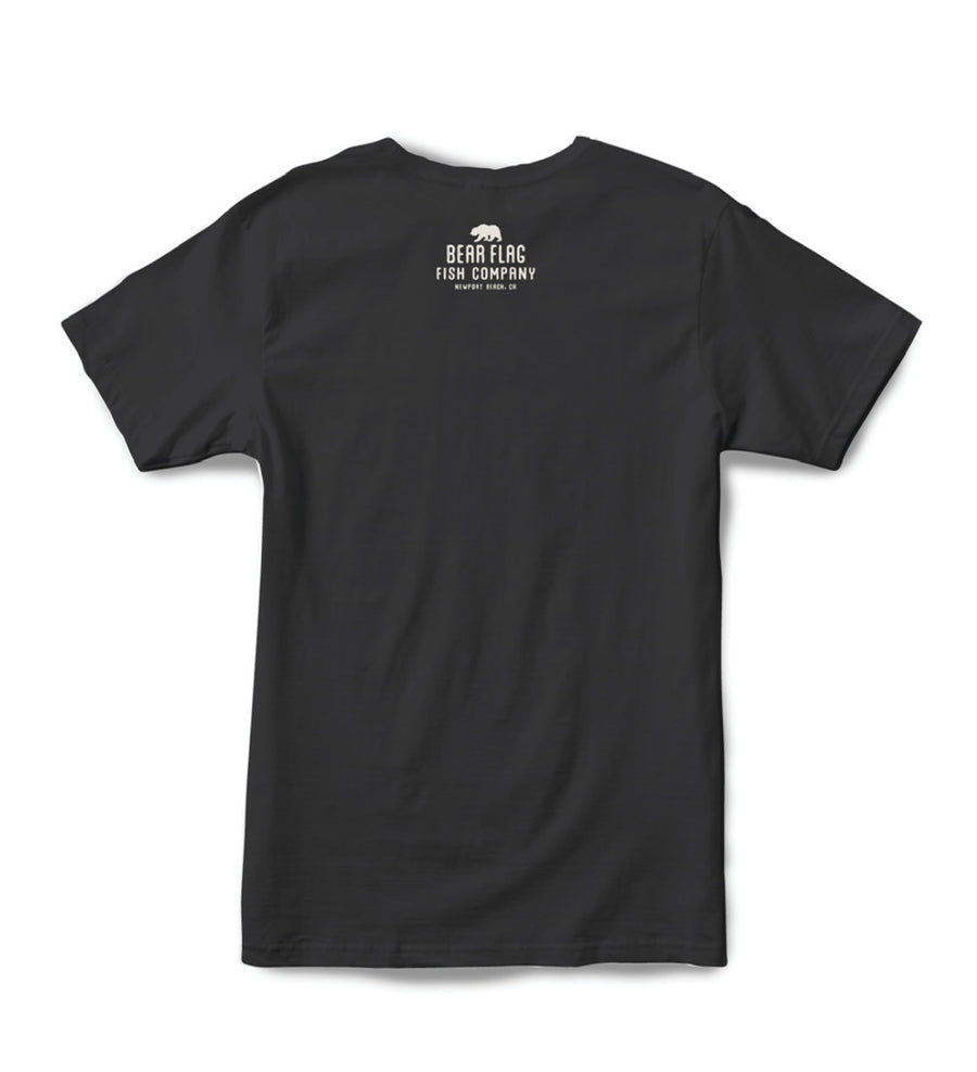 Bear Flag Star Tee BLK - Bear Flag Fish Co.