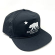 Load image into Gallery viewer, Black Laser Cut Sport Hat - Bear Flag Fish Co.
