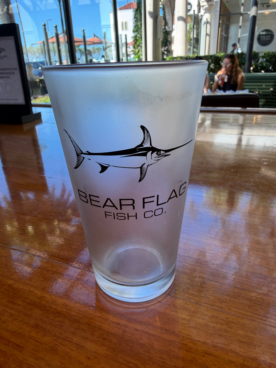16 oz Bear Flag Beer Glass