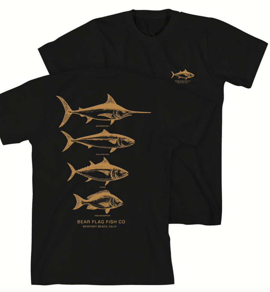 Bear Flag Line Up SS Tee