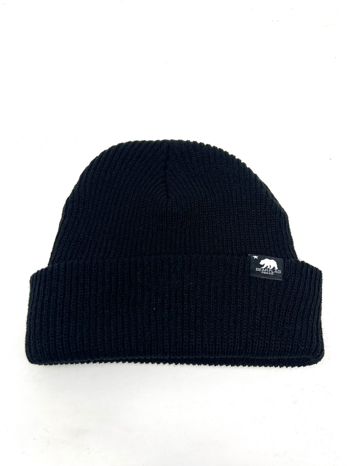 Black Bear Flag Beanie - Bear Flag Fish Co.