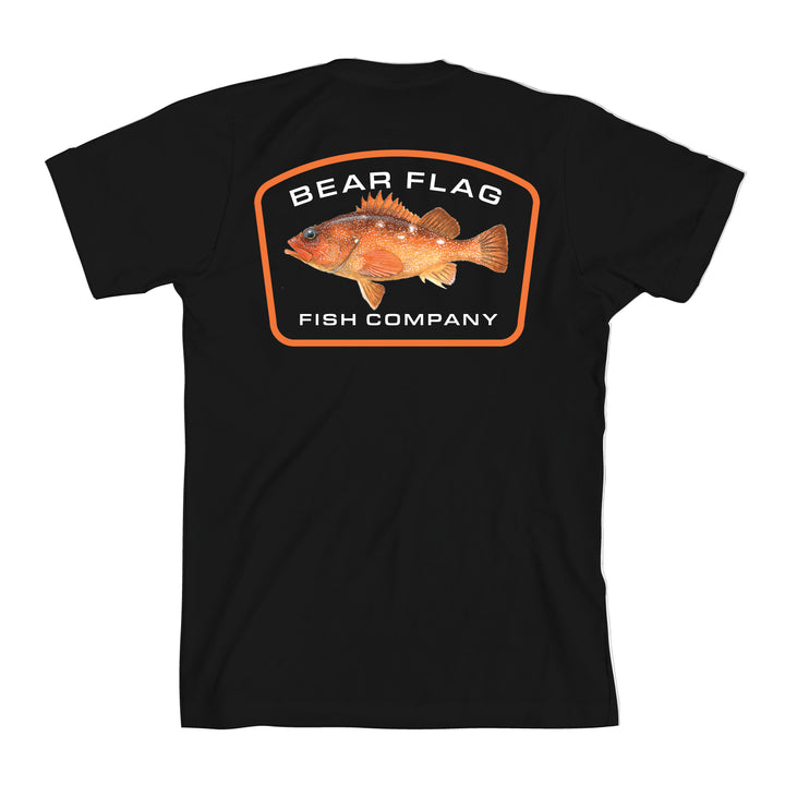 Cold Water Series Tee Starry Rock - Bear Flag Fish Co. Add a piece of Bear Flag Fish and complete your styled look with the Bear Flag Cold Water Series Starry Rock tee. This tee comes in a relaxed fit for comfort, while the screen-printed Bear Flag OG logo on the front left chest and starry rock on the back add a branded statement of a fish.